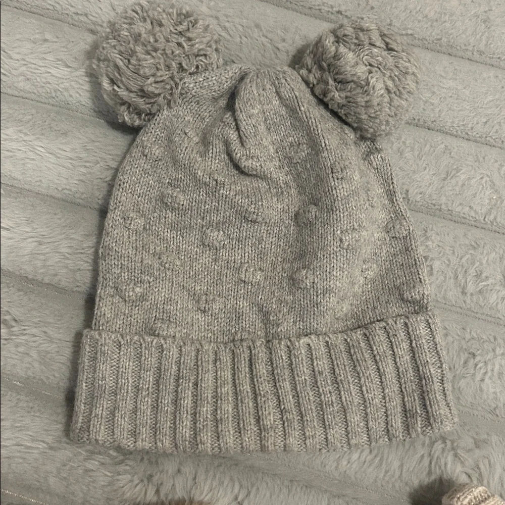 Toddler Girls Neutral Winter Accessories Set